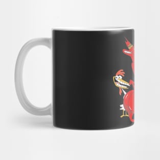 Cow and Chicken with Red Guy Mug